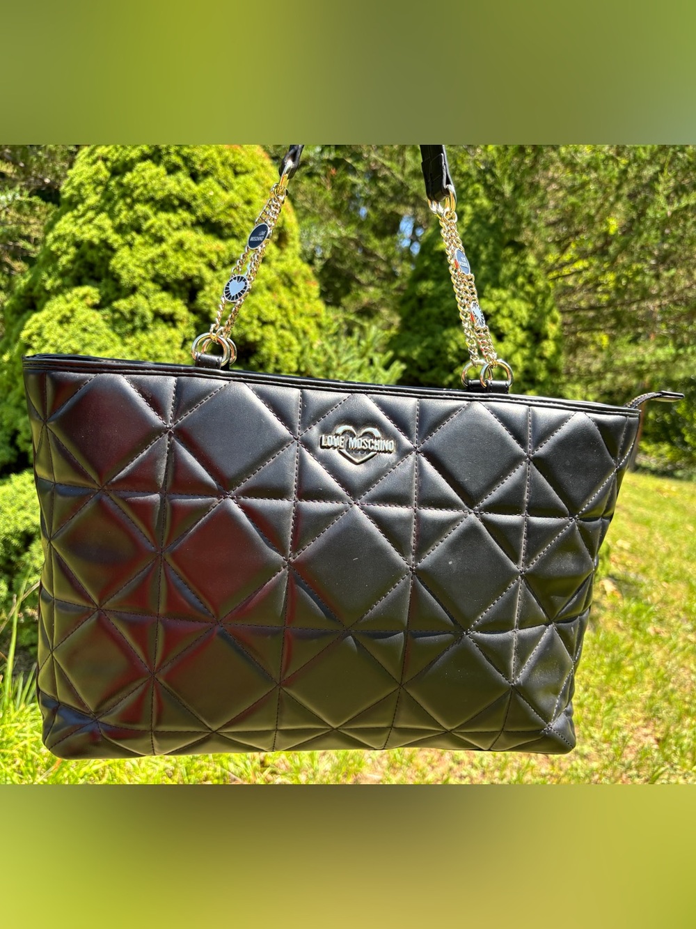 Love Moschino Quilted Tote Bag